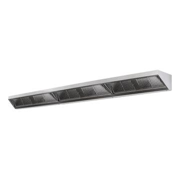 GGM Gastro | Wandafzuigkap - 5800mm - met lamellenfilters &, Wandschouwkap, Verzenden, Nieuw, Inbouw
