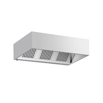 GGM Gastro | Afzuigkap doosmodel - 1800mm - met | KLP1811, Witgoed en Apparatuur, Onderbouw afzuigkap, Verzenden, Nieuw, Inbouw