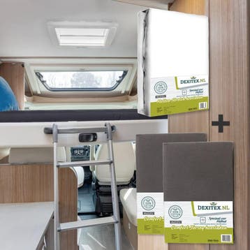 Textielpakket Hefbed 1 Molton + 2 Jersey hoeslakens - 1, Huis en Inrichting, Verzenden, Nieuw, Eenpersoons, Wit