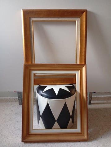 Vitrinelijst (2) - Vurenhout - Minimalistische lijsten