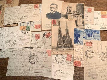 Ansichtkaart - 1920-1909, Gestempeld