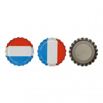 Kroonkurk NL vlag O2 absorberend - 100 stuks 26 mm, Ophalen of Verzenden, Nieuw, Overige materialen, Overige typen