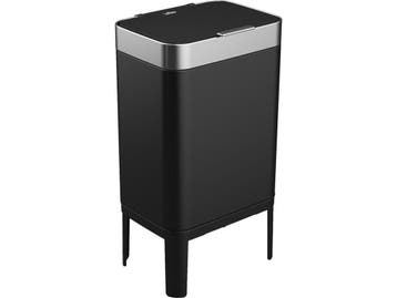 Loftey Prullenbak (2023) - 60L - Push/Touch - Zwart/RVS, Verzenden, Nieuw