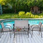 2dekans | Coast 4-delige terrasmeubelset balkon terrace set, Ophalen of Verzenden, Zo goed als nieuw