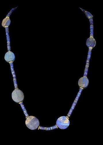 West-Aziatisch lapis lazuli Kralenketting (Zonder
