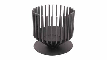 Irving vuurkorf groot zwart Fire Pit Staal Industrieel Te..., Verzenden, Nieuw