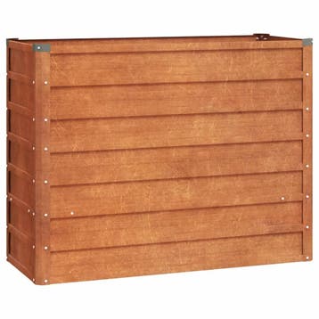 Moestuinbak cortenstaal 100x40cm - retourdeal - als nieuw, Gebruikt, 100 cm of meer, Ophalen of Verzenden, Metaal