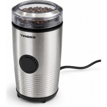 TIROSS Elektrische koffiemolen 150 W met rvs messen, 50 g..., Ophalen of Verzenden, Nieuw