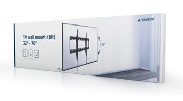 Gembird tv muurbeugel muur ophang beugel kantelbaar 32-70 in, Verzenden, Nieuw