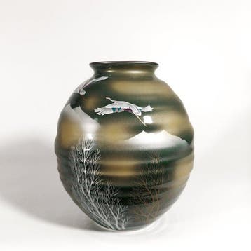 Vaas - Keramiek - Japan - Japanse Kutani-porseleinvaas,, Antiek en Kunst