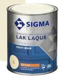 Sigma lak interieur ral 9001 cremewit satin   750 ml, Ophalen of Verzenden, Nieuw, Beige, Lak