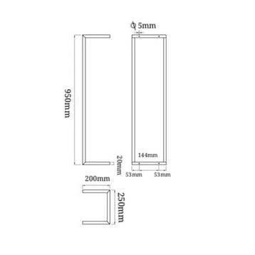Aanbieding: Handdoekrek BWS Saltes 95x25 Cm Geborsteld Brons, Ophalen of Verzenden, Nieuw