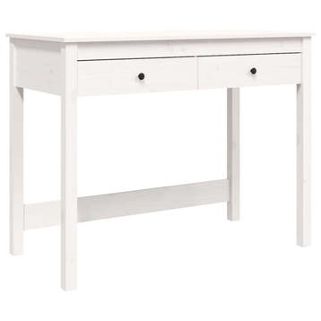 Houten bureau wit | 35% Korting | Snel thuis, Ophalen of Verzenden, Zo goed als nieuw