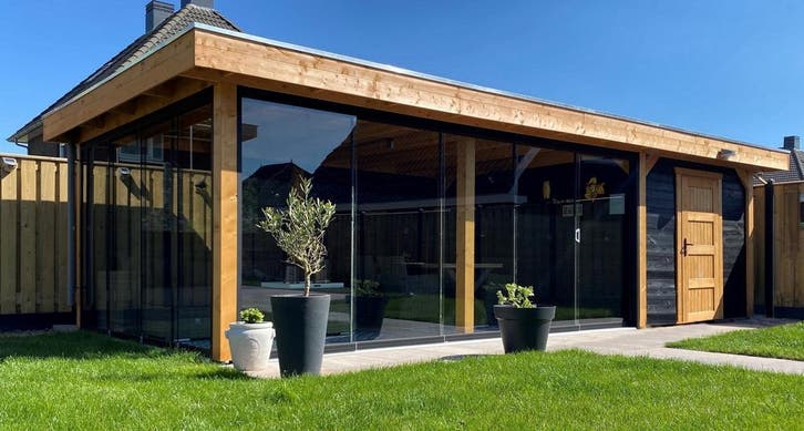 Overkapping Tupina dakafmeting 750x380 cm., Tuin en Terras, Overkappingen, Nieuw, Verzenden