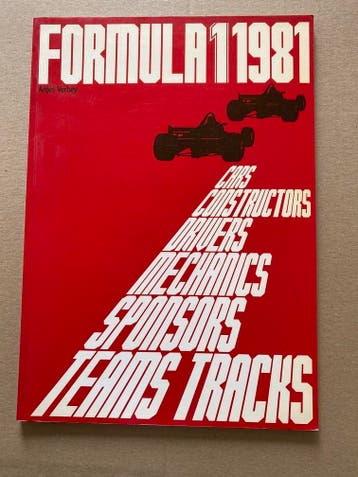 Formula 1 -1981 - Tekeningen - Info - Coureurs - Teams, Verzamelen, Verzenden, Zo goed als nieuw, Formule 1