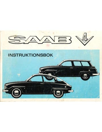 1969 SAAB 95 | 96 V4 INSTRUCTIEBOEKJE ZWEEDS