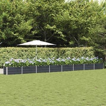 vidaXL Plantenbak Antraciet 770 x 50 x 45 cm Gegalvaniseerd, Verzenden, Minder dan 60 cm, Nieuw, Metaal