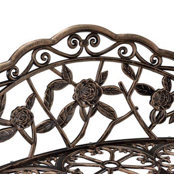 Tuinbank Monfalcone 2-persoonsbank 99x54x78 cm bronskleurig, Verzenden, Nieuw