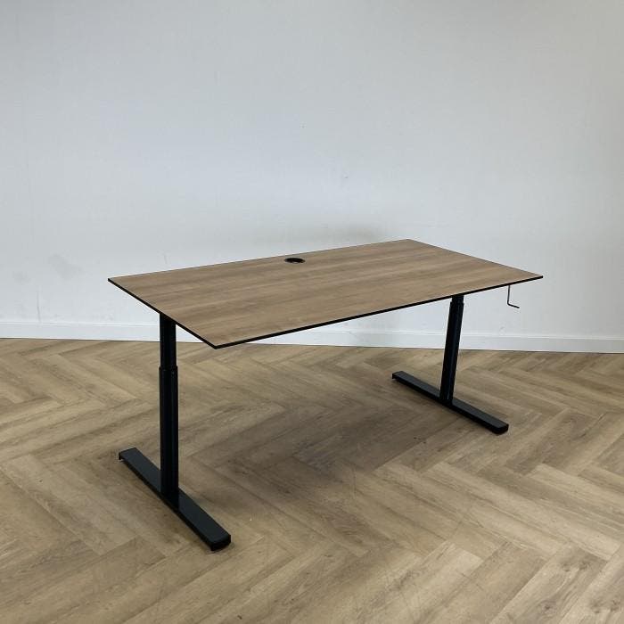 Eromes  slingerbureau 160x80 cm, havanna - antraciet, Huis en Inrichting, Bureaus, Gebruikt, Ophalen of Verzenden