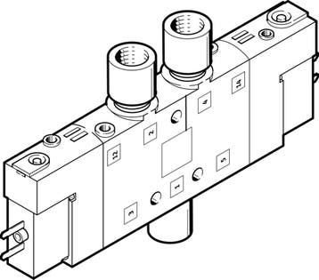 Festo 5/3 Uitgeblazen Lucht Magneetventiel M5 180L/Min -, Verzenden, Nieuw