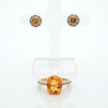 Zonder minimumprijs - 2-delige sieradenset Zilver, Verguld -