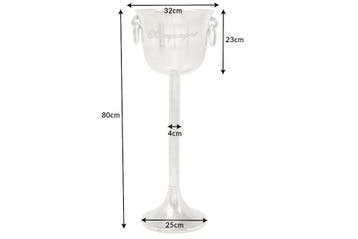 Decoratieve champagnekoeler CHAMPAGNE 80cm antiek zilveren, Huis en Inrichting, Woonaccessoires | Vazen, Ophalen of Verzenden