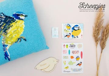 Scheepjes Dawn Chorus CKAL - Blue Tit Cushion Kit 2 - Een, Ophalen of Verzenden, Nieuw