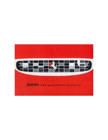 1959 FERRARI 250 GRANTURISMO BERLINETTA BROCHURE ITALIAANS, Nieuw, Ferrari, Author