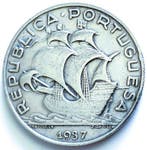 Portugal. Republic. 10 escudos -1937 - Rara