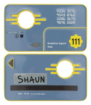 Fallout Replica Security Keycard Vault 111 Limited Editio..., Ophalen of Verzenden, Nieuw