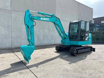 Veiling: Midigraafmachine Kobelco SK60-8 Diesel 2014, Ophalen, Graafmachine