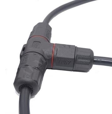 Waterdichte kabelverbinder 3-aderig - T splitter - Snelkoppe, Ophalen of Verzenden, Nieuw