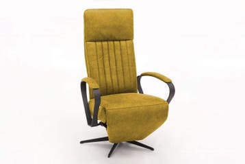 Relaxfauteuil Heukelum - relaxfauteuils - Geel, Nieuw, Stof