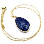 Natuurlijke lapis lazuli - Ketting met hanger - Wijsheid