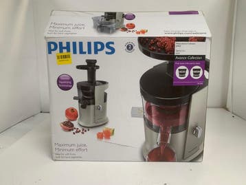 Philips Avance HR1882/31 - Slowjuicer - 200W - Zilver Zwart, Witgoed en Apparatuur, Juicers, Verzenden, Nieuw