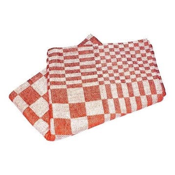 Theedoek | Katoen | Rood | 65 x 65 cm, Verzenden