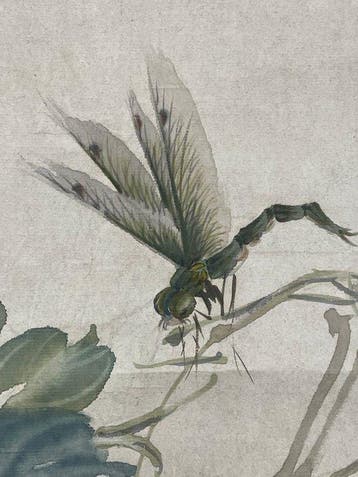 Libel en insecten – Japanse hangende rol - Zijde - Japan -