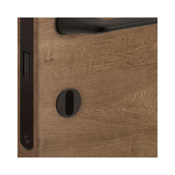 Sleutelrozet Shuffle minimal 2mm rond - zwart, Verzenden, Nieuw
