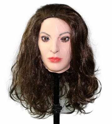 Vrouwenmasker (bruin haar), Verzenden, Nieuw