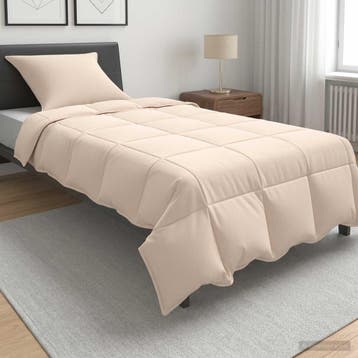vidaXL Dekbedset 2 st Zomer 100% Natuurlijke Kapok Beige, Verzenden, Nieuw, Beige