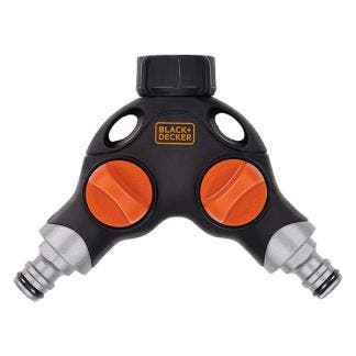 Waterverdeler | BLACK + DECKER | 2-weg, Tuin en Terras, Tuinslangen, Nieuw, Verzenden