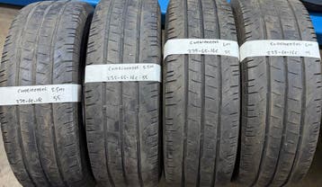 4x 235-65-16c Continental Zomer 5.5mm+2x6m €55PST 235 65 16c, Ophalen, 16 inch, 235 mm, Band(en)