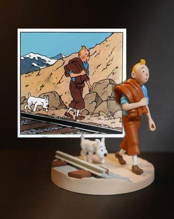 Tintin - 2011 Le Temple du Soleil- Scène cube :, Nieuw