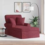 vidaXL Chaise Lounge met Rok met kussen met kussen 3 pcs, Verzenden, Nieuw