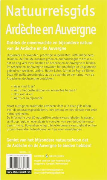 Natuurreisgids Ardeche en Auvergne / Kosmos reisgidsen, Boeken, Verzenden, Zo goed als nieuw, R. Talbot