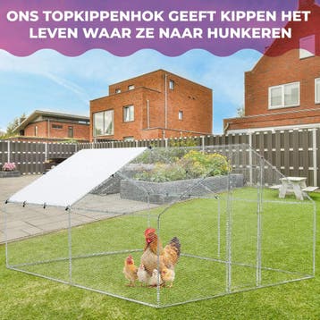 MaxxPet Kippenren - kippenhok metaal - 3x4x2m (Kippenhokken), Verzenden, Nieuw