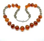 Lange ketting met Baltisch amber kralen 88,4 g - Barnsteen -