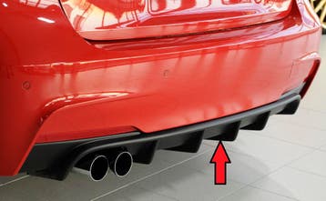 Rieger diffuser | geschikt voor BMW 3-Serie F30 / F31 M-pakk, Verzenden, Nieuw, BMW