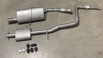 Complete uitlaat Middendemper + Einddemper Alfa Romeo 156 1., Verzenden, Nieuw