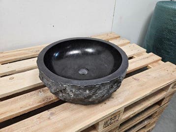 Waskom Imso Astratto Nero Riviersteen 45 x 15cm, Ophalen of Verzenden, Nieuw, Steen, Bad